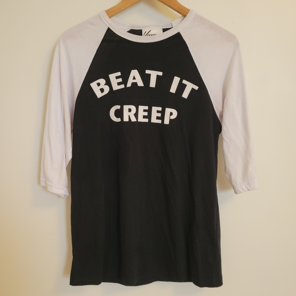 VIXEN beat it creep raglan t shirt